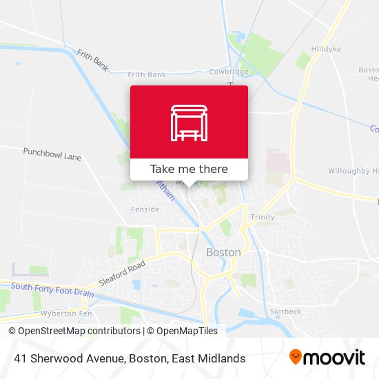 41 Sherwood Avenue, Boston map