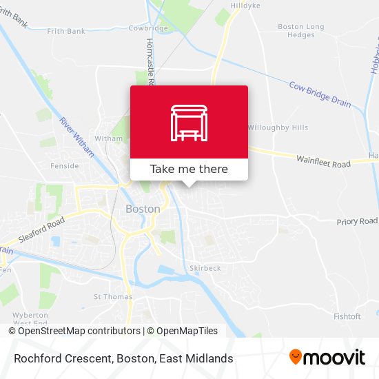 Rochford Crescent, Boston map