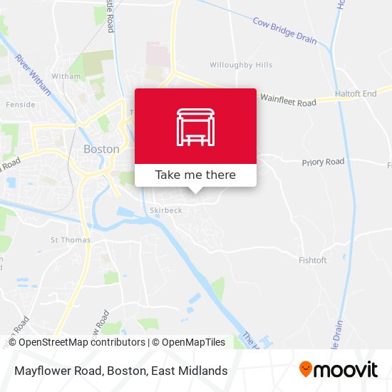 Mayflower Road, Boston map
