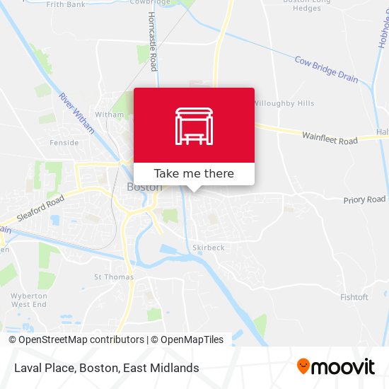 Laval Place, Boston map