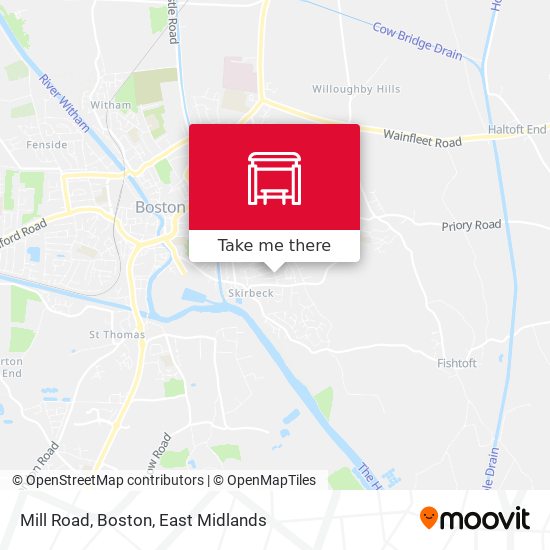 Mill Road, Boston map