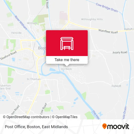 Post Office, Boston map