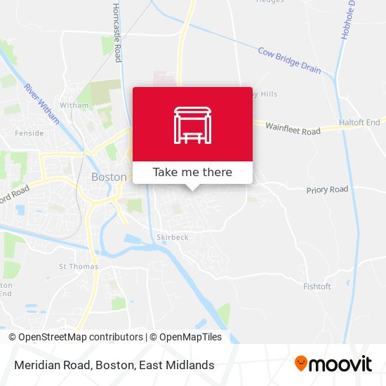 Meridian Road, Boston map