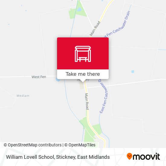 William Lovell School, Stickney map