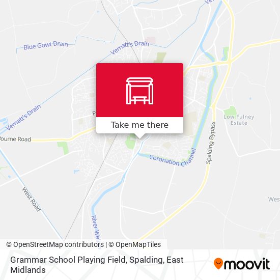 Grammar School Playing Field, Spalding map