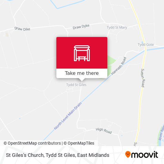 St Giles's Church, Tydd St Giles map