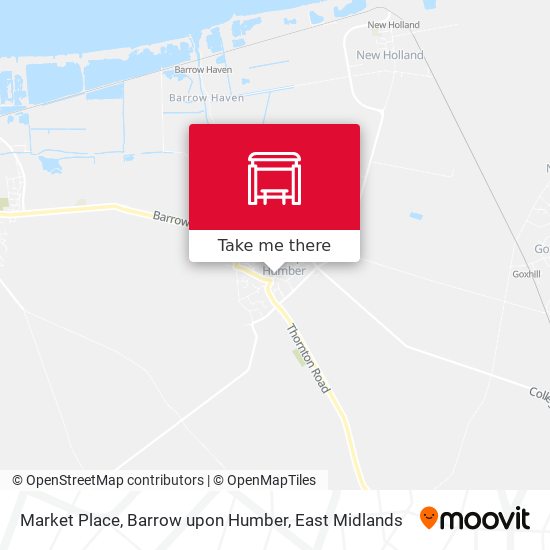 Market Place, Barrow upon Humber map