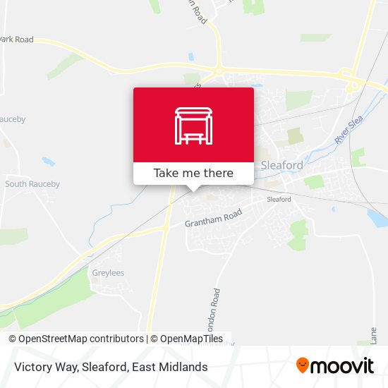 Victory Way, Sleaford map