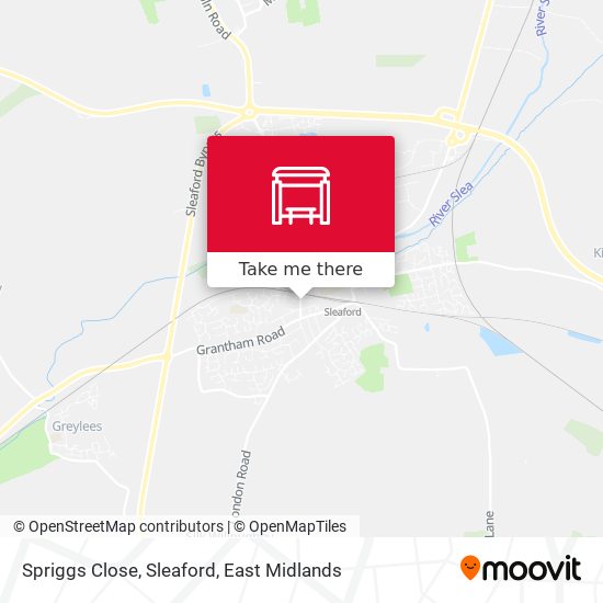Spriggs Close, Sleaford map