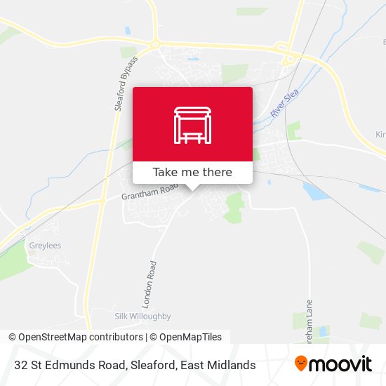 32 St Edmunds Road, Sleaford map