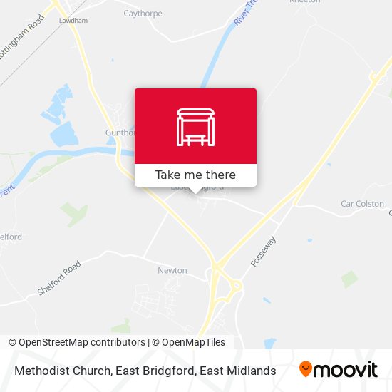 Methodist Church, East Bridgford map