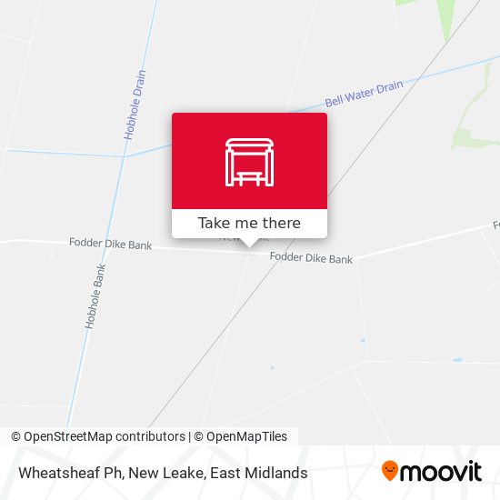 Wheatsheaf Ph, New Leake map