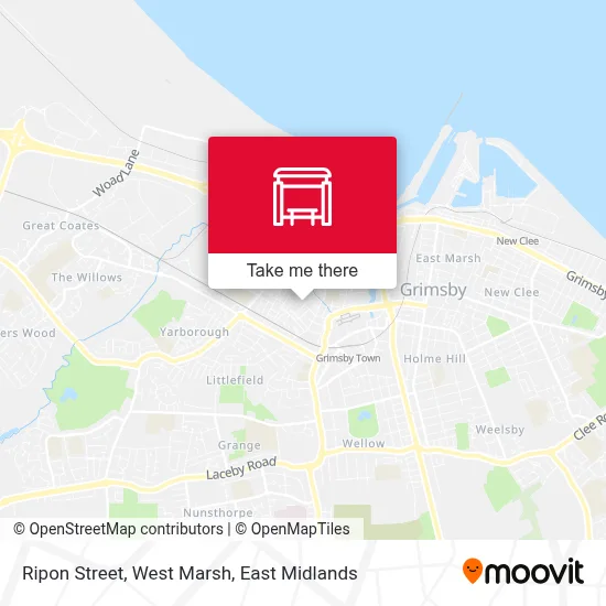Ripon Street, West Marsh map