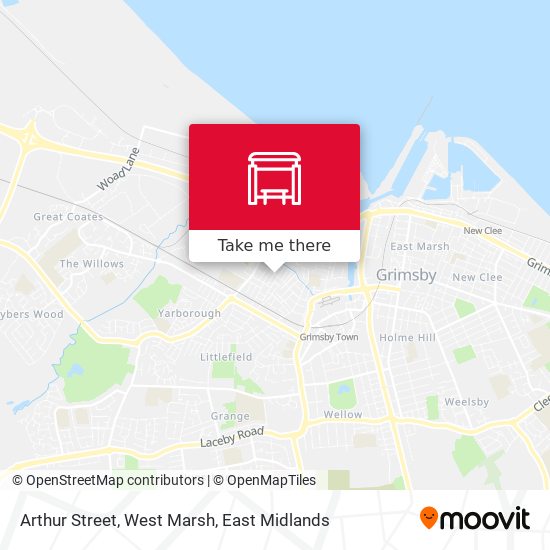Arthur Street, West Marsh map