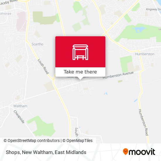 Shops, New Waltham map