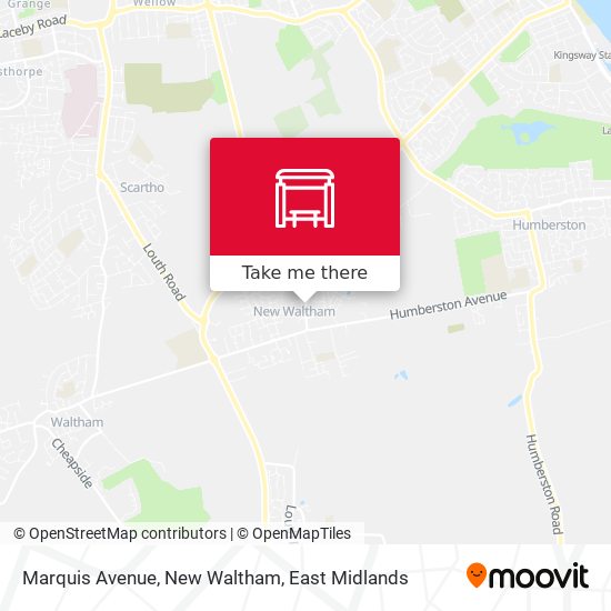 Marquis Avenue, New Waltham map