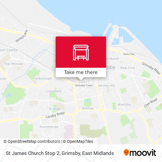 St James Church Stop 2, Grimsby map