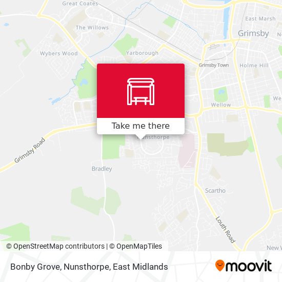 Bonby Grove, Nunsthorpe map