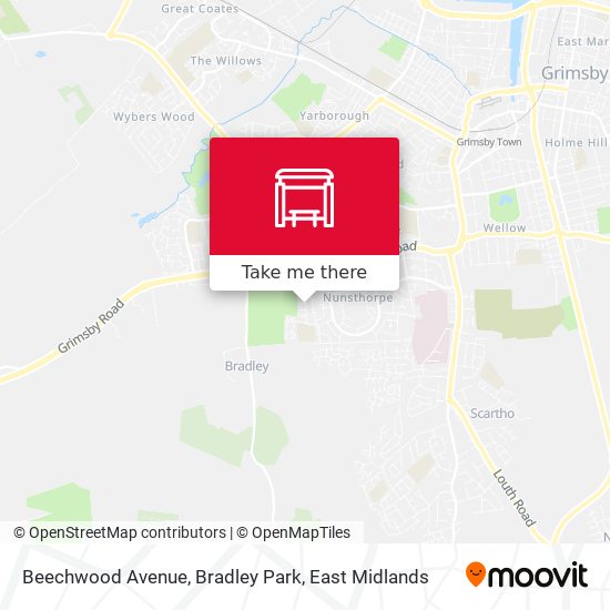 Beechwood Avenue, Bradley Park map