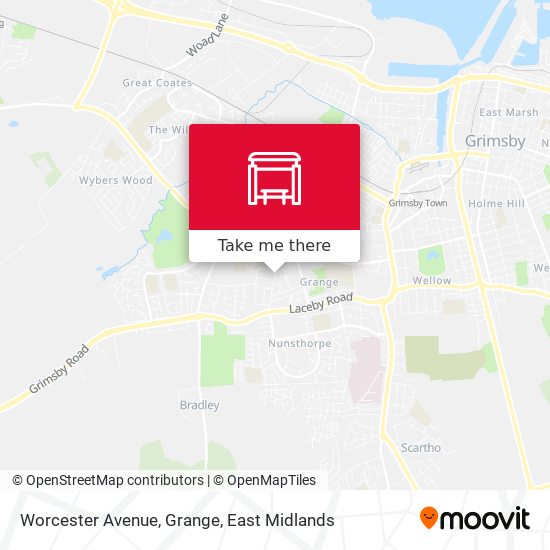Worcester Avenue, Grange map