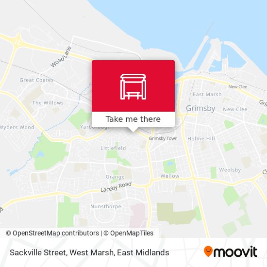 Sackville Street, West Marsh map