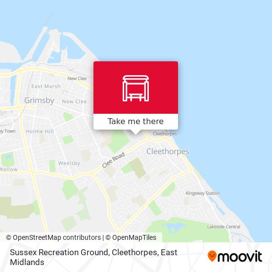 Sussex Recreation Ground, Cleethorpes map