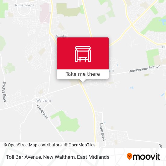 Toll Bar Avenue, New Waltham map