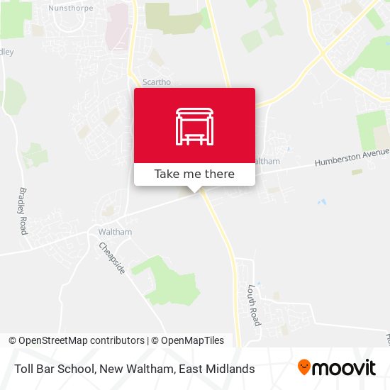 Toll Bar School, New Waltham map