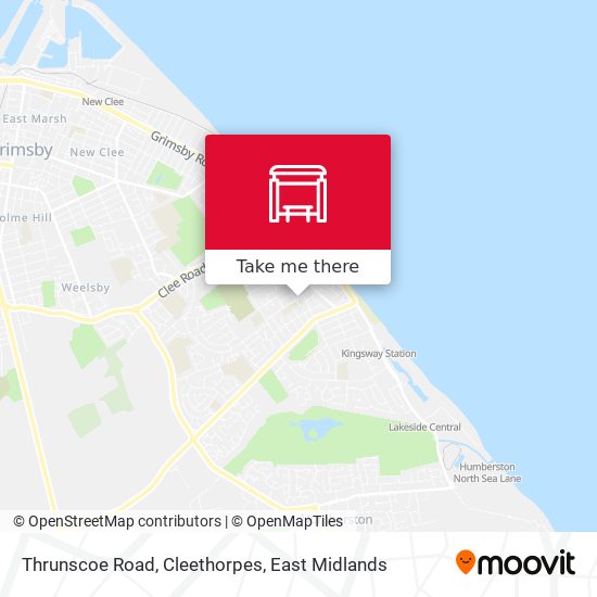 Thrunscoe Road, Cleethorpes map