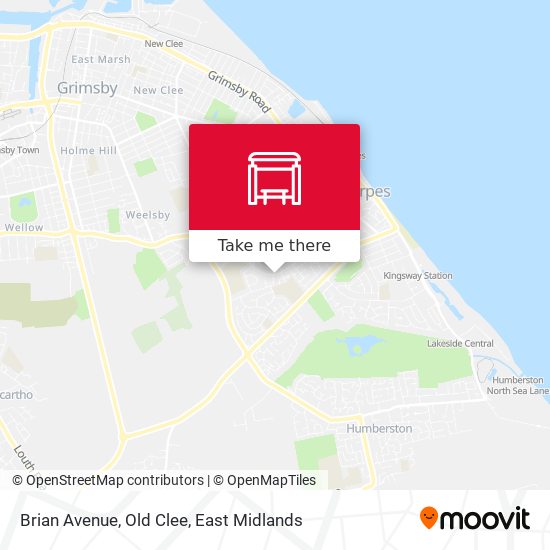 Brian Avenue, Old Clee map