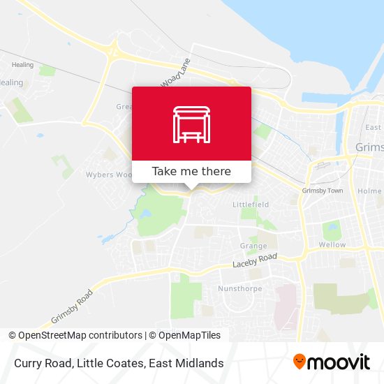Curry Road, Little Coates map