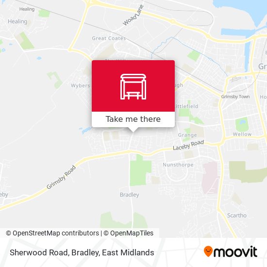 Sherwood Road, Bradley map