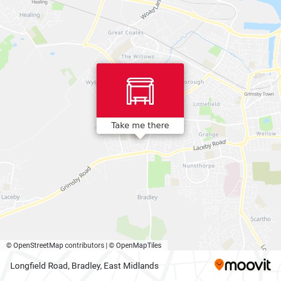 Longfield Road, Bradley map