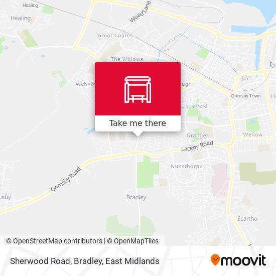 Sherwood Road, Bradley map