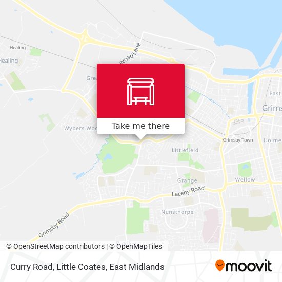Curry Road, Little Coates map