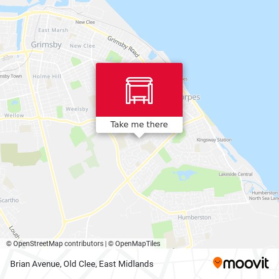 Brian Avenue, Old Clee map