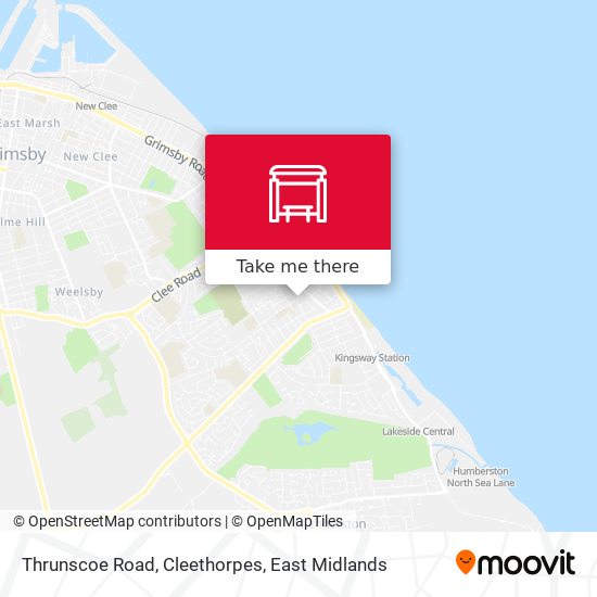 Thrunscoe Road, Cleethorpes map