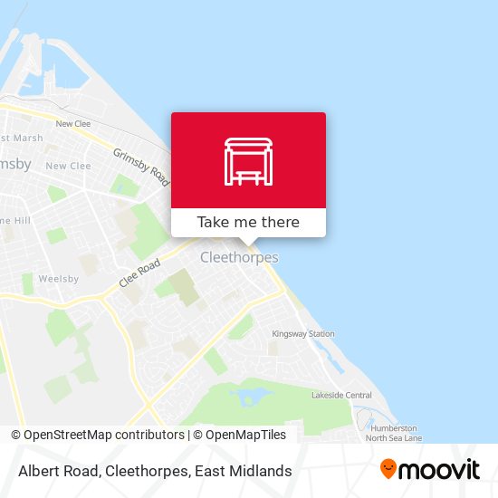 Albert Road, Cleethorpes map