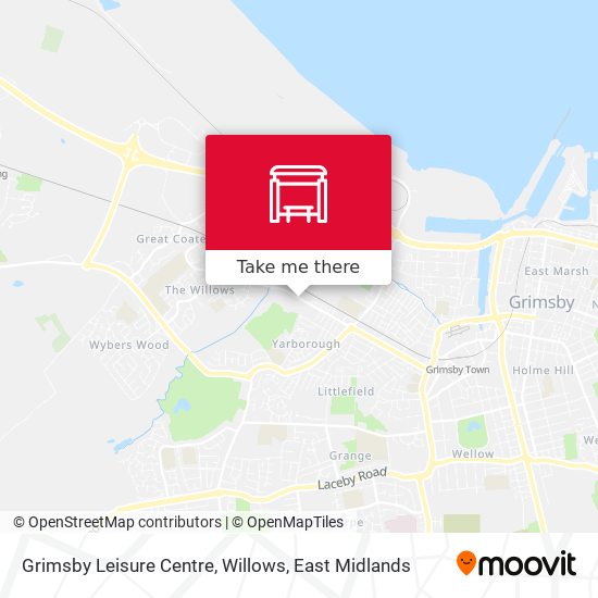 Grimsby Leisure Centre, Willows map