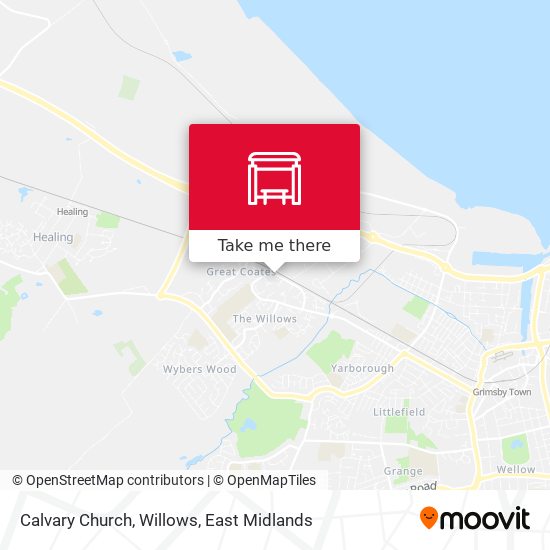Calvary Church, Willows map