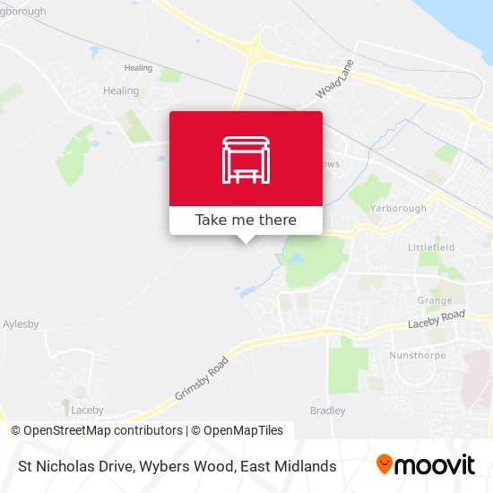 St Nicholas Drive, Wybers Wood map