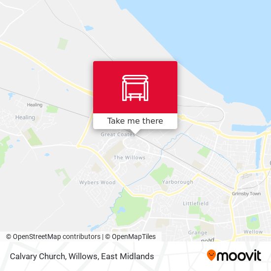Calvary Church, Willows map