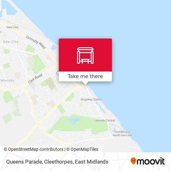 Queens Parade, Cleethorpes map