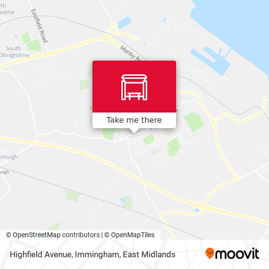 Highfield Avenue, Immingham map