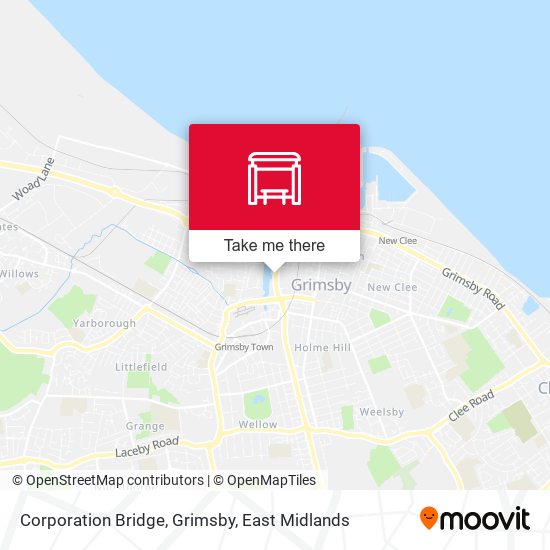 Corporation Bridge, Grimsby map