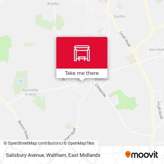 Salisbury Avenue, Waltham map