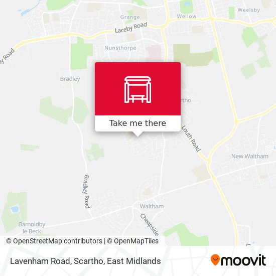 Lavenham Road, Scartho map