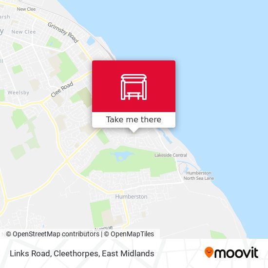 Links Road, Cleethorpes map