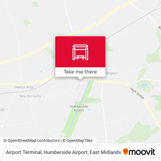 Airport Terminal, Humberside Airport map