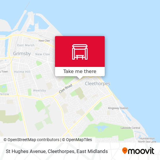 St Hughes Avenue, Cleethorpes map